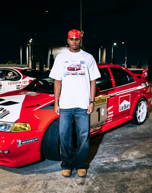 Mitsubishi WRC Tee in White