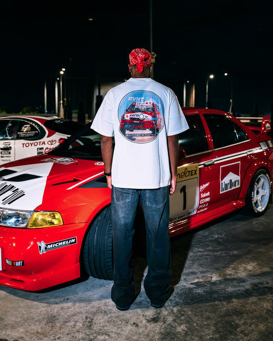 Mitsubishi WRC Tee in White