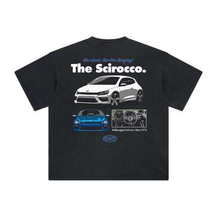 Scirocco Club Tee in Washed Black