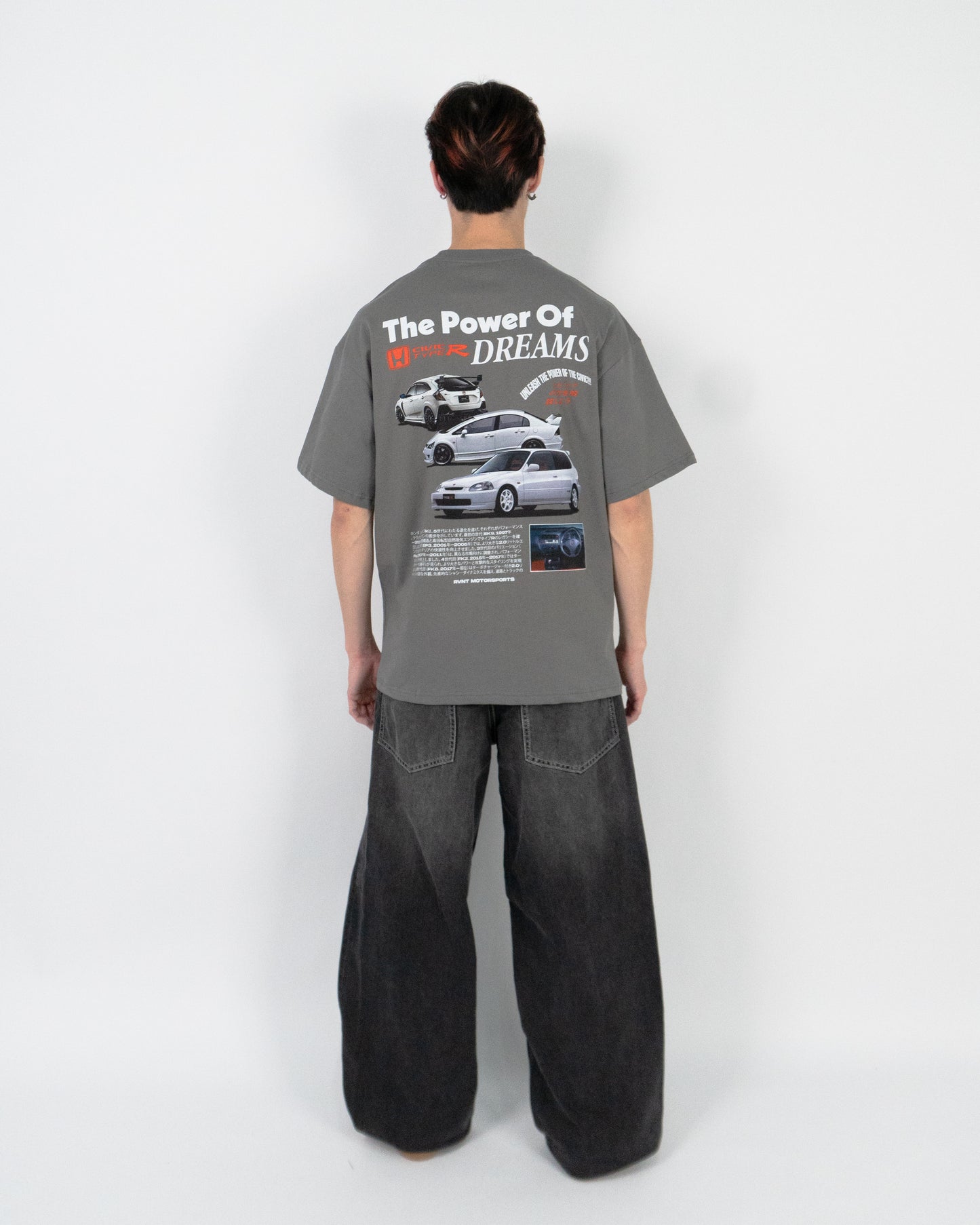 The Power of Dreams Civic Type R Tee in Grey