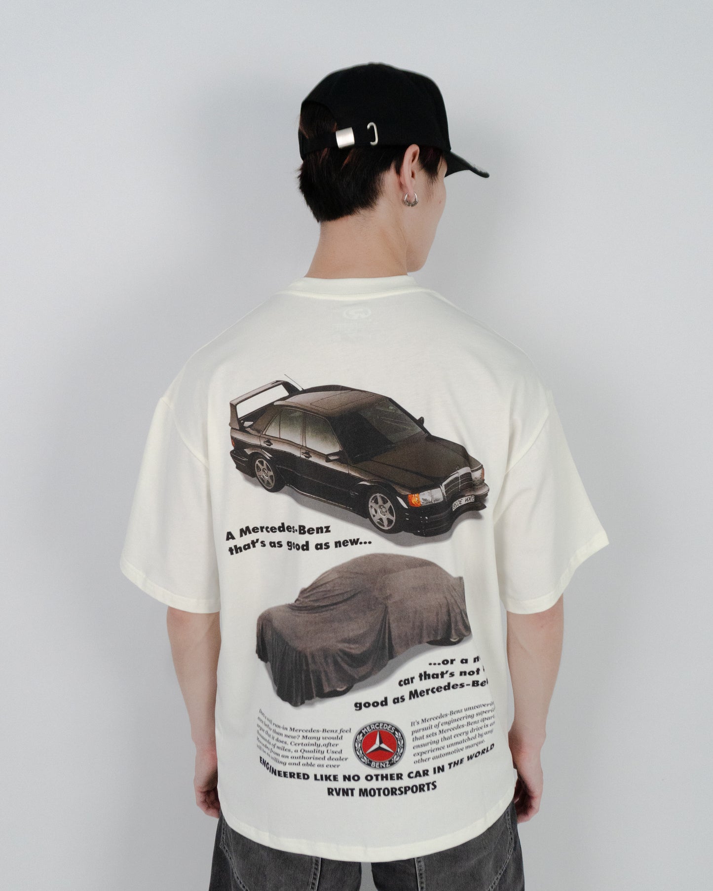 Benz 190E Tee in Off-White