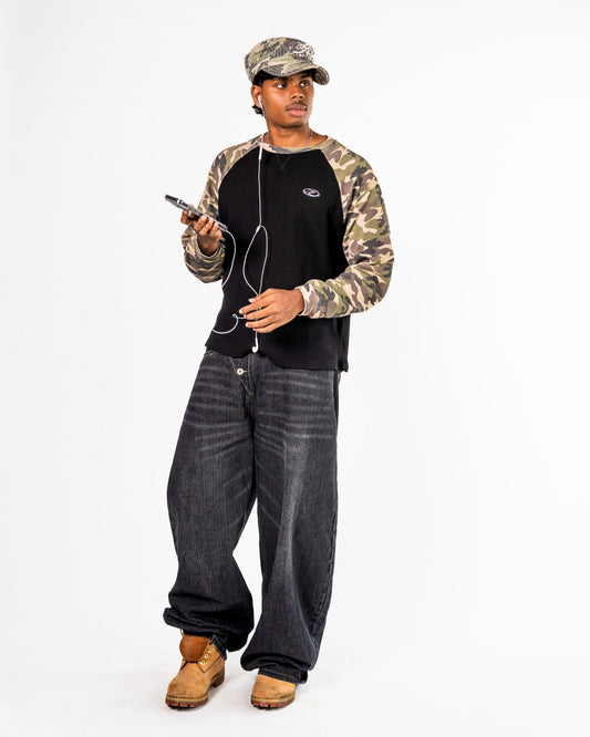 Camouflage Thermal Waffle Knit