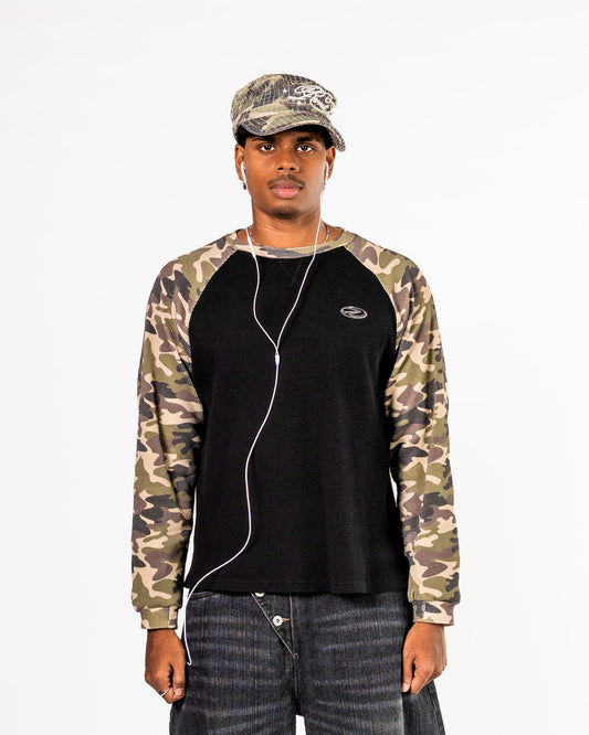 Camouflage Thermal Waffle Knit