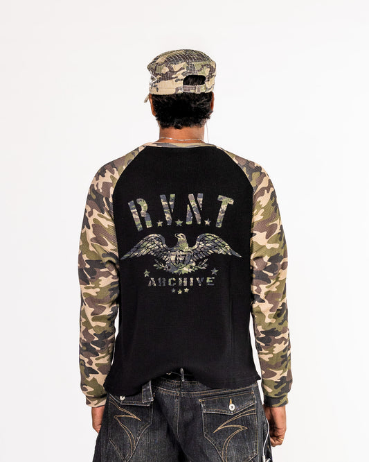 Camouflage Thermal Waffle Knit