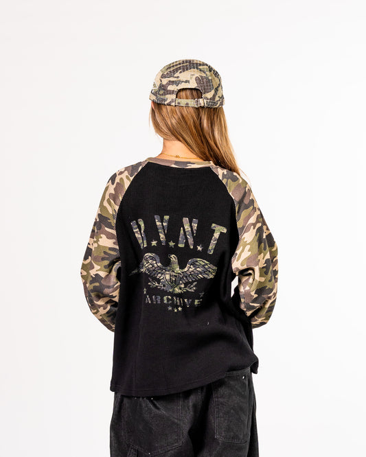 Camouflage Thermal Waffle Knit