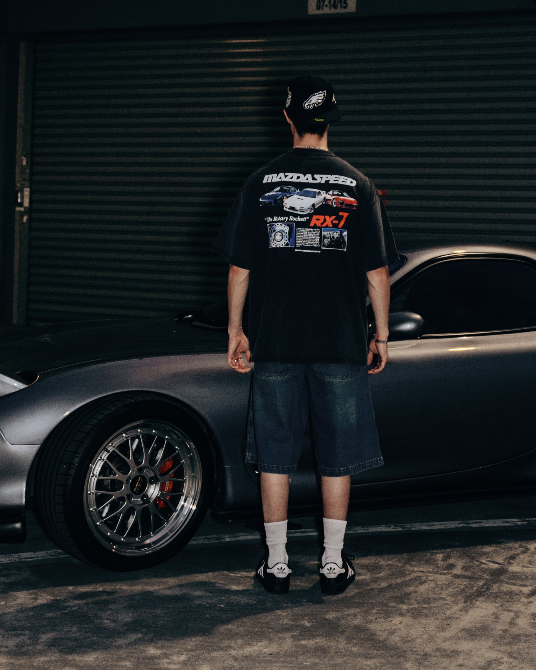 Mazdaspeed Rx-7 Tee in Washed Black