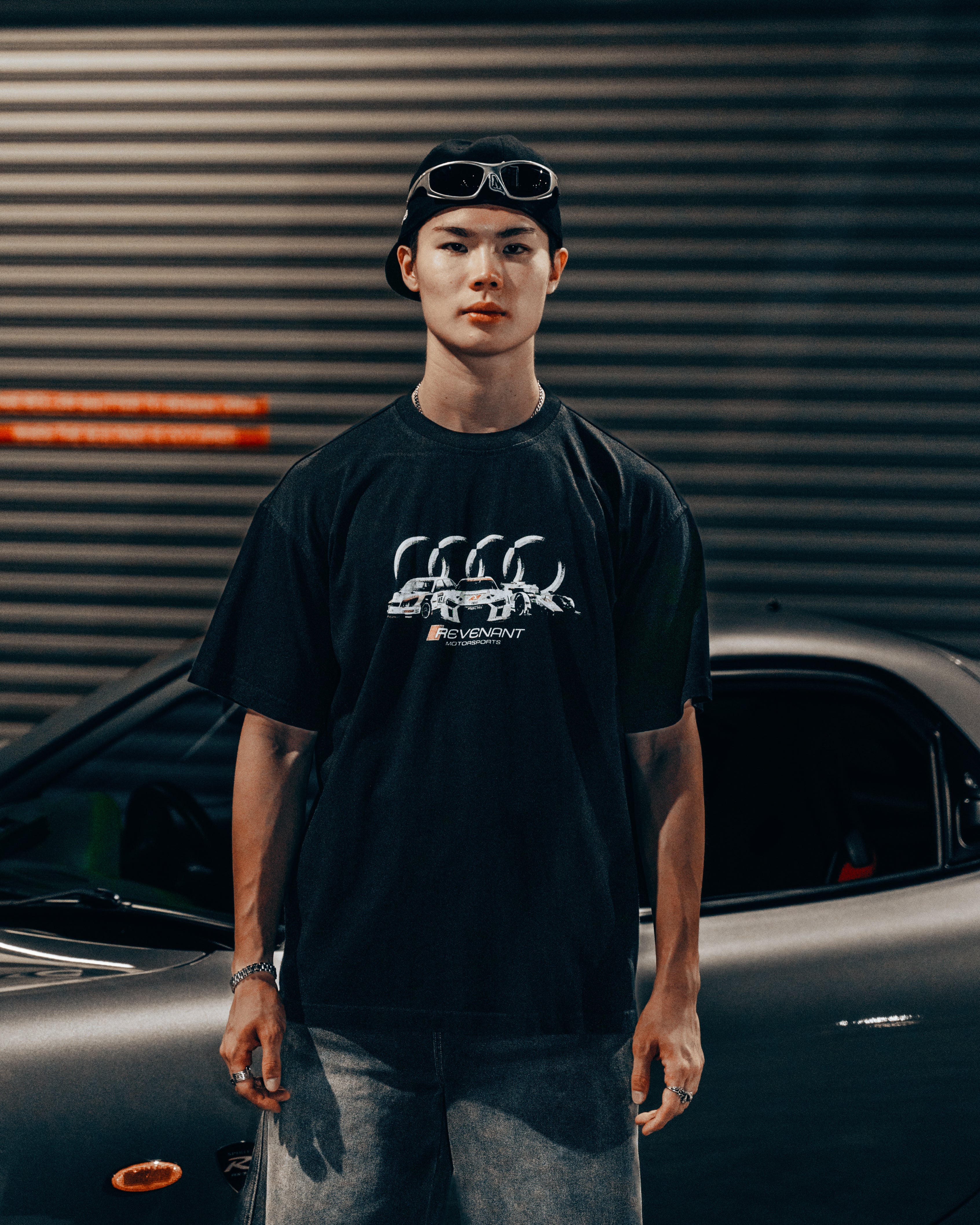 Audi Quattro Sports Tee in Black