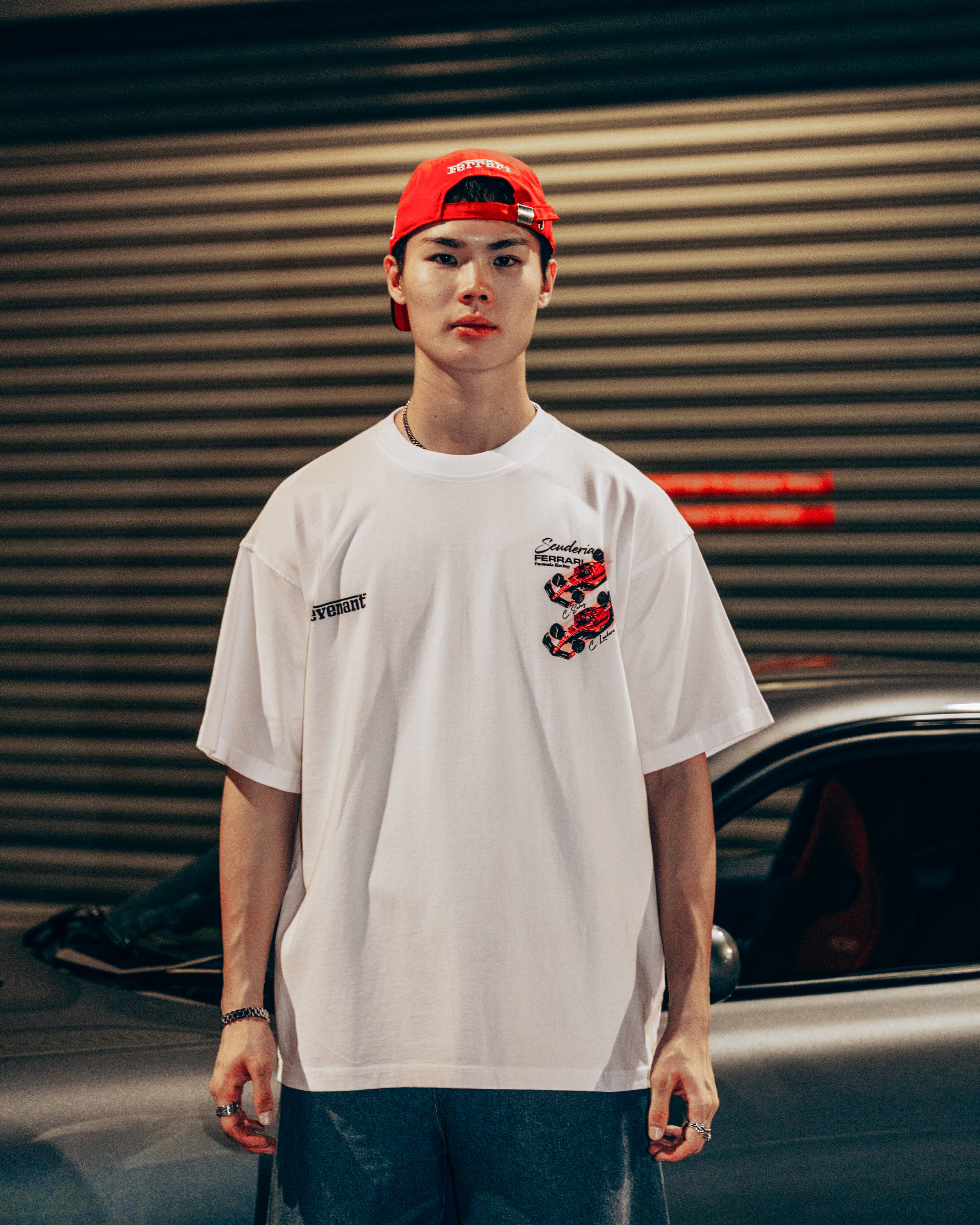 Team Ferrari Tee in White