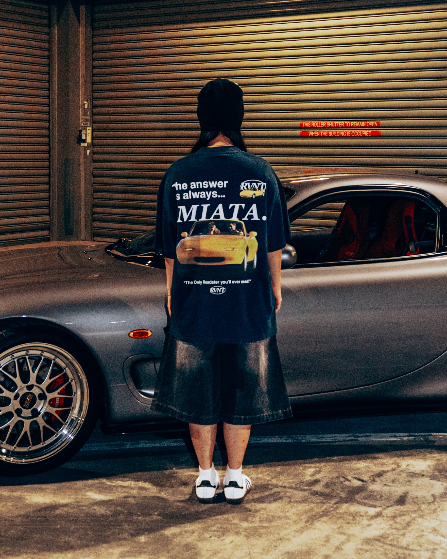 Miata Club Tee in Retro Blue