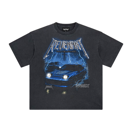 Drive The Lightning 180SX Tee in Washed Black