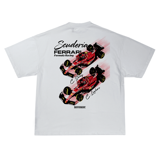 Team Ferrari Tee in White