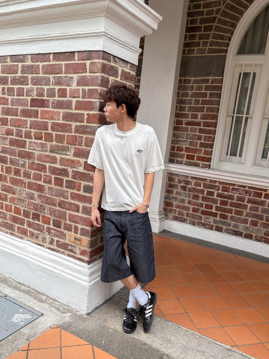 Raw Selvedge Denim Baggy Jorts - Indigo