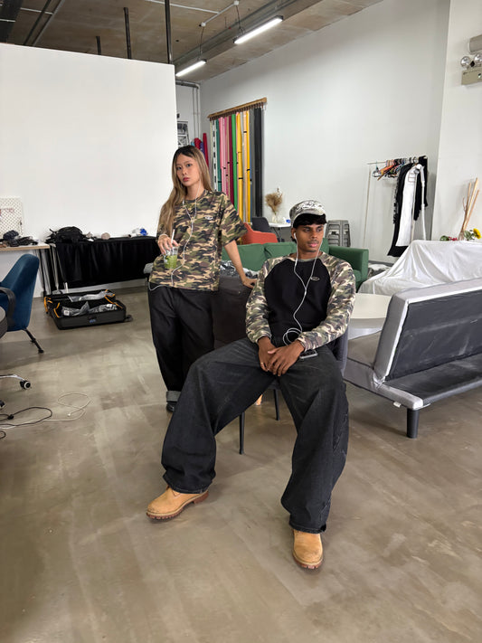 Camouflage Boxy Cropped Tee