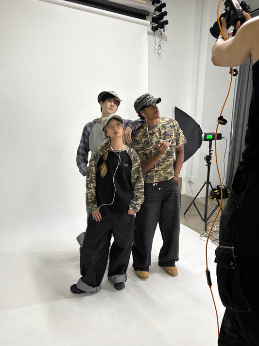 Camouflage Boxy Cropped Tee