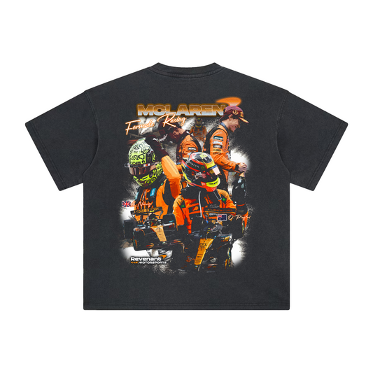 Mclaren Racing '25 Tee in Washed Black