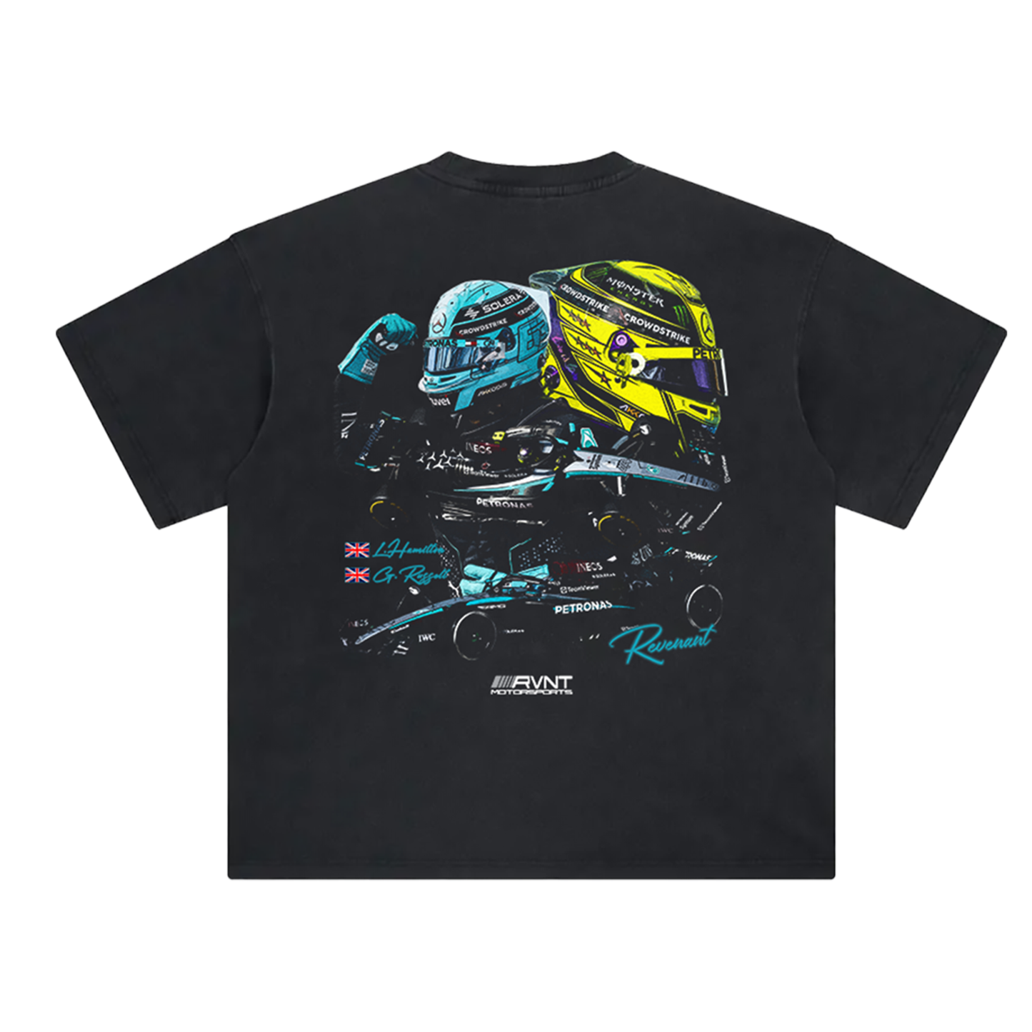 Mercedes AMG Tee in Washed Black