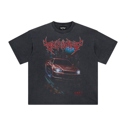 REVENANT R34 Skyline Tee in Washed Black