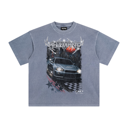 REVENANT R34 Skyline Tee in Faded Blue