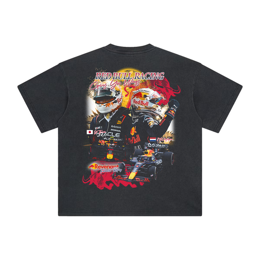 Red Bull Racing '25 Tee in Washed Black