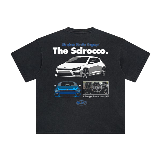 Scirocco Club Tee in Washed Black