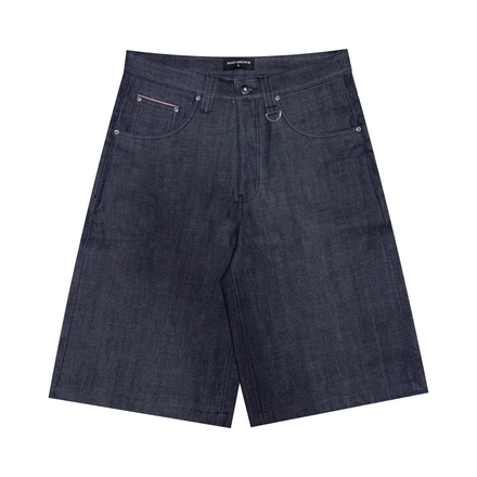 Raw Selvedge Denim Baggy Jorts - Indigo