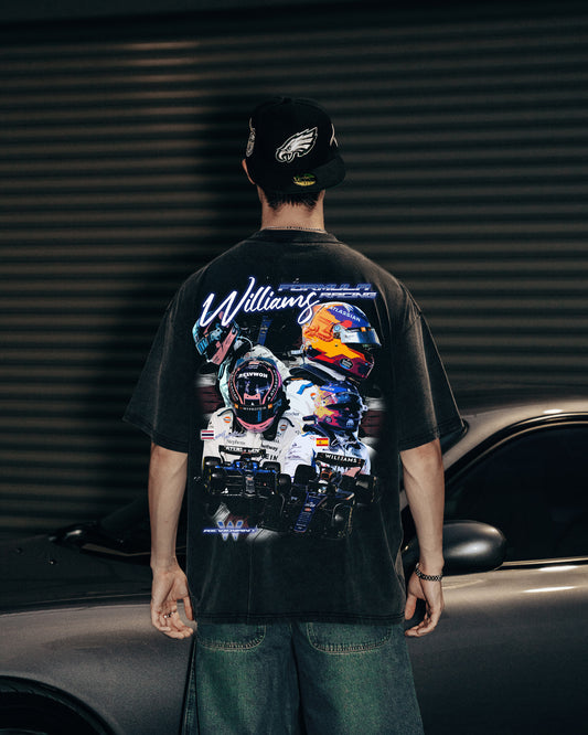 Williams Racing '25 Tee in Washed Black