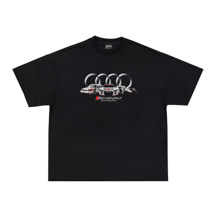 Audi Quattro Sports Tee in Black