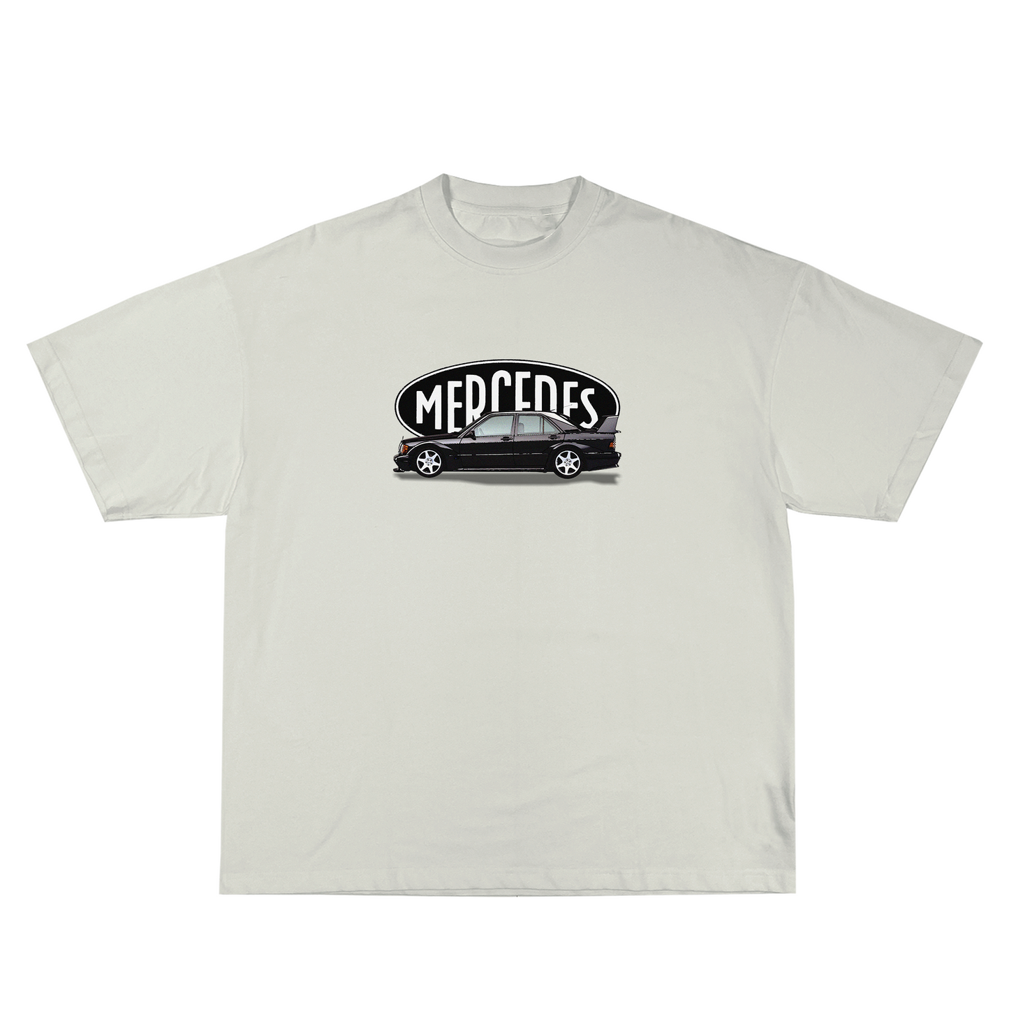 Benz 190E Tee in Off-White