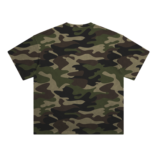 Camouflage Boxy Cropped Tee