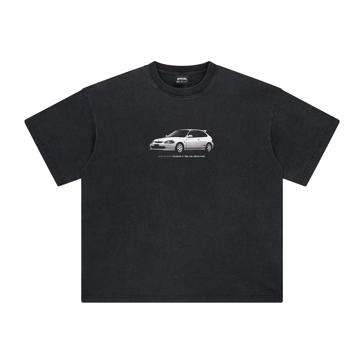 Civic Type R Tee in Washed Black