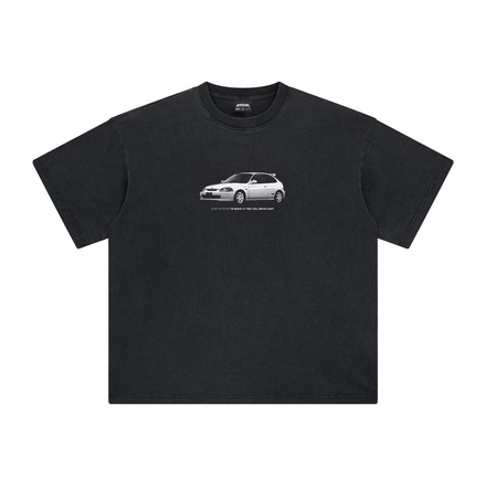 Civic Type R Tee in Washed Black