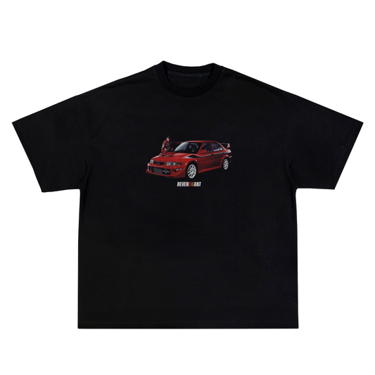 Mitsubishi Evo VI Tommi Makinen Edition Tee in Black