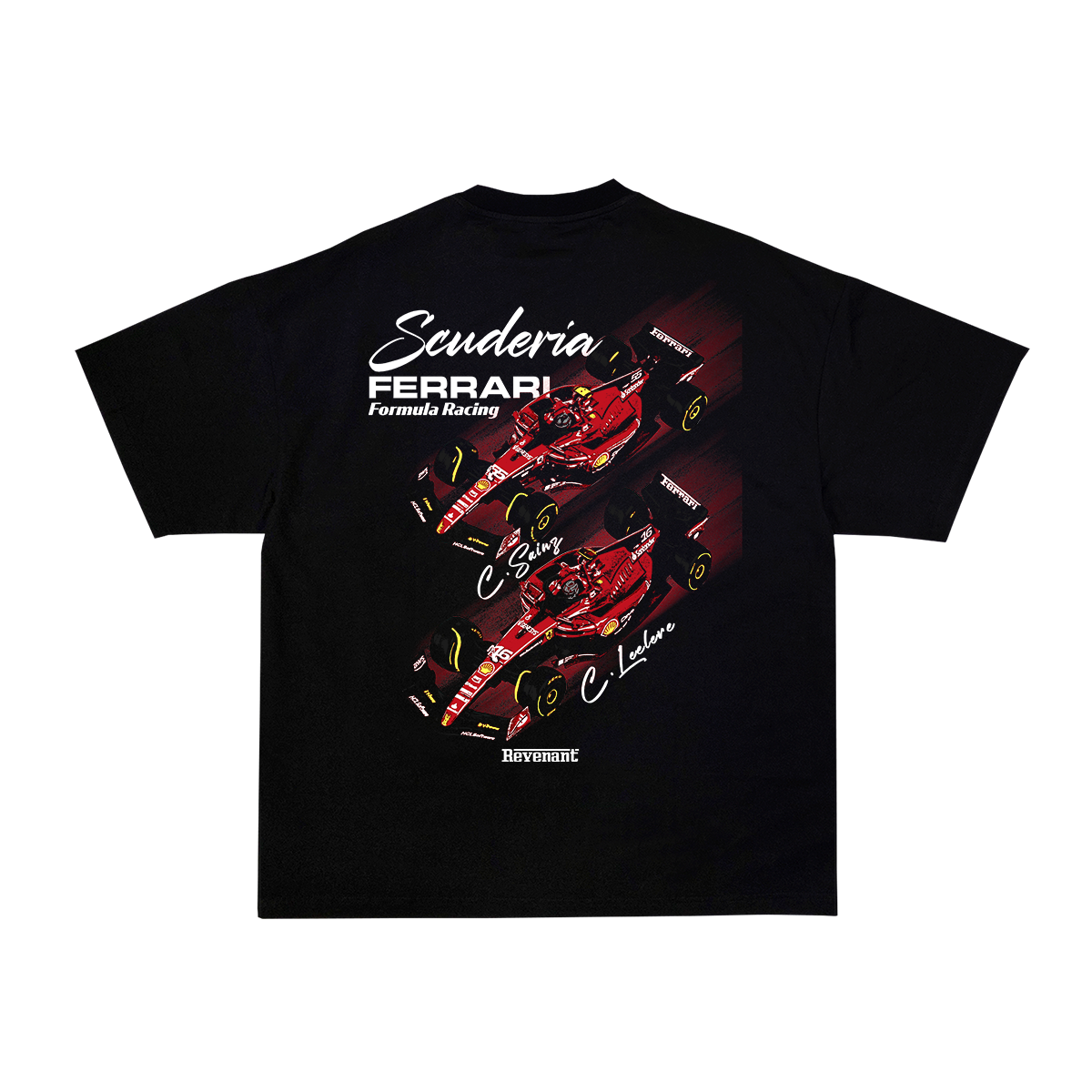 Team Ferrari Tee in Black