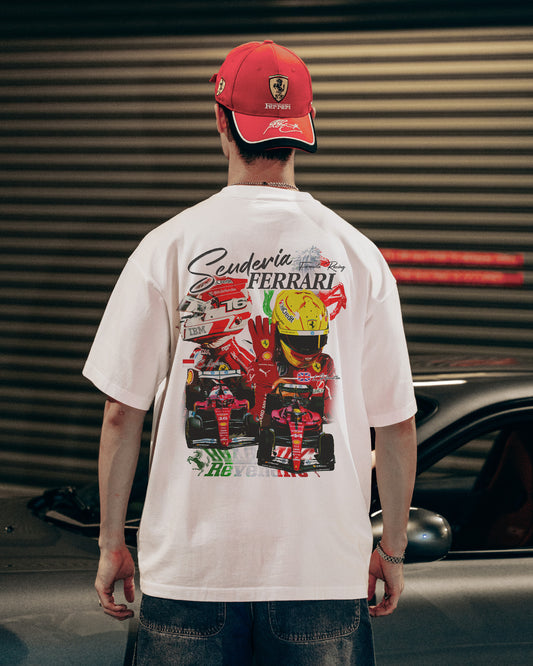 Scuderia Ferrari '25 Tee in White