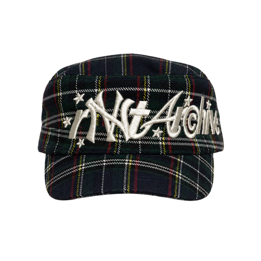 RVNTARCHIVE TARTAN CAP GREEN