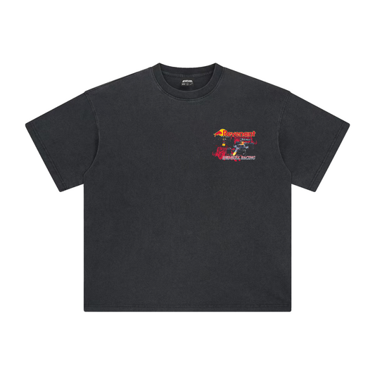 Red Bull Racing '25 Tee in Washed Black