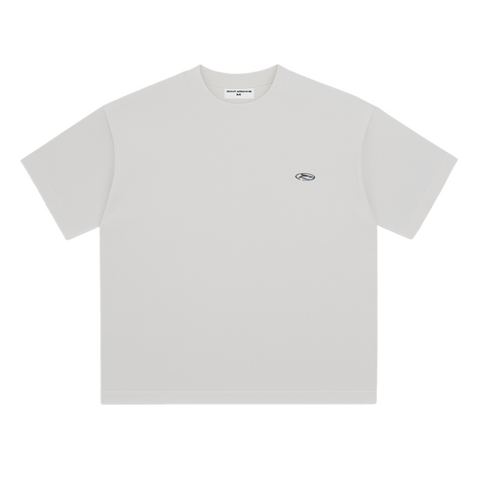 Boxy Cropped Tee in White